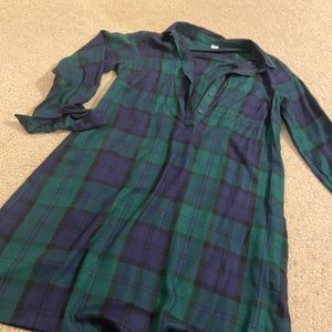 Old Navy Plaid Shirt Dress
